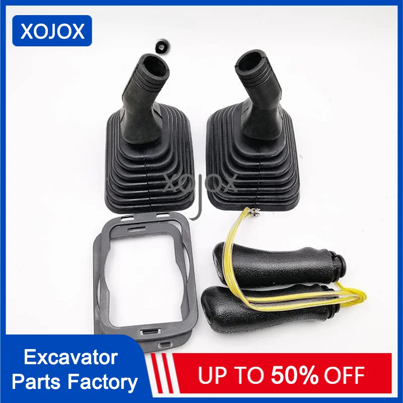 XOJOX For Komatsu120/200/210/220/360-6-7-8 Joystick Handle Excavator KomatsuJoystick Rubber Dust Cover Gland Joystick Excavator