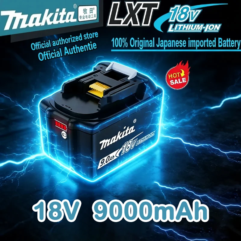 

100% Оригинальная Сменная Литиевая Батарея 18В Makita 5.0Ач 6.0Ач, Аккумулятор Makita BL1840 BL1830B BL1850B BL1850 BL1860