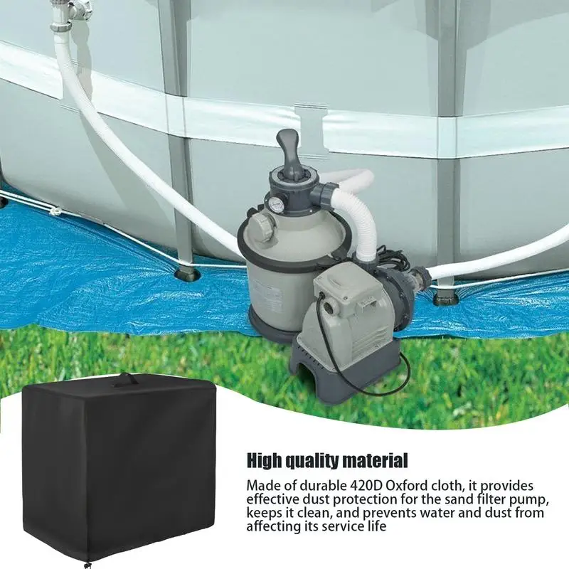 Pokrywa filtra piaskowego 33x24x33.8in Anti-Uv na ziemi Pokrywa pompy basenowej Pokrywa filtra basenowego do filtra piaskowego basenowego chroni