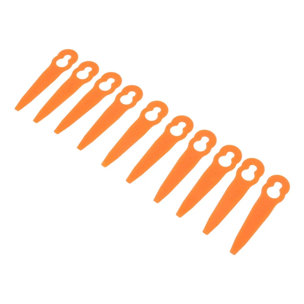 100PCS Plastic Grass Trimmer Blades Orange Color Snap-In Installation Replacement Trimmer Blades for Stihl Polycut 2-2 3-2
