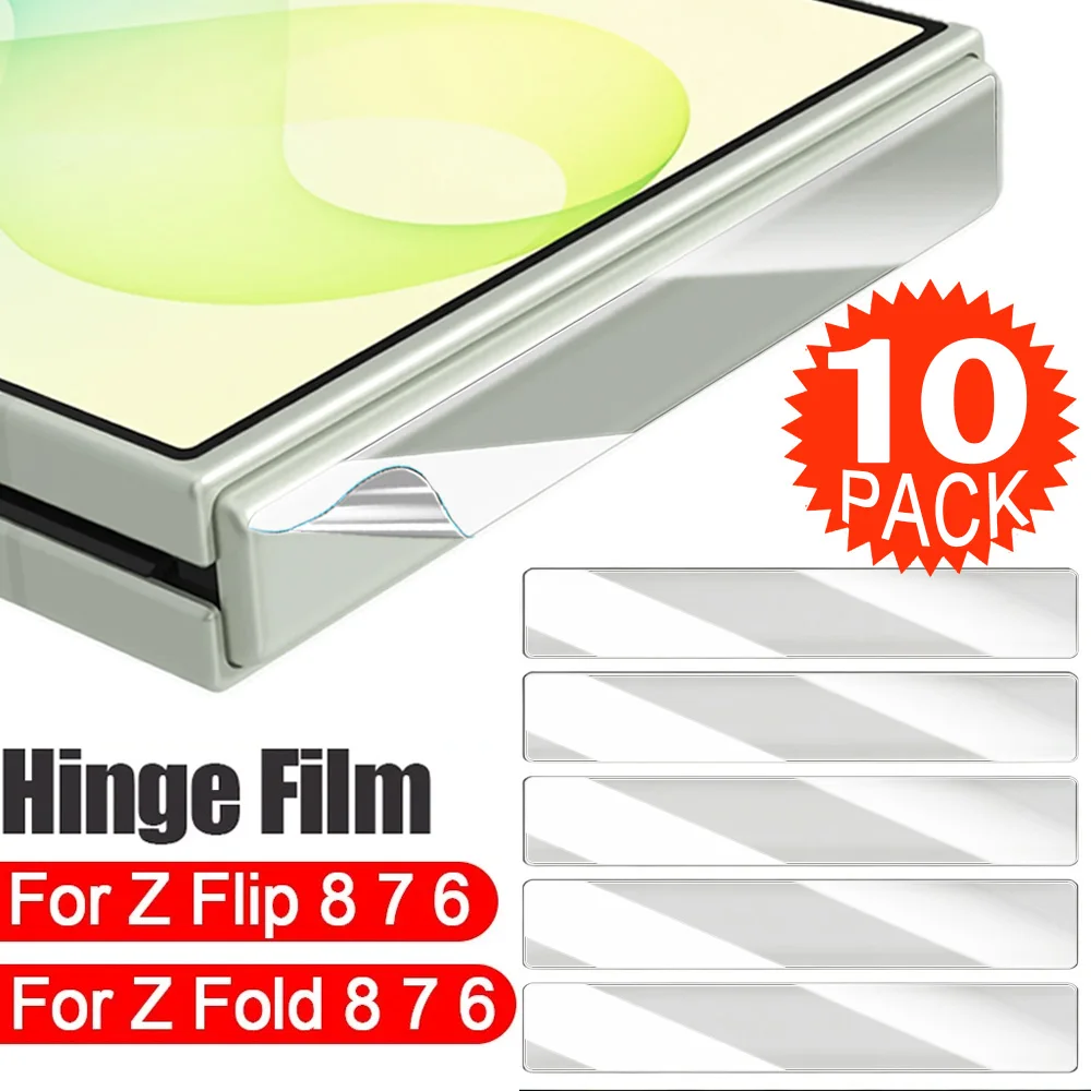 5/10 Stück Scharnierschutz Weiche Hydrogel-Folie für Samsung Galaxy Z Flip 8 7 6 / Fold 8 7 6 Kratzfester Kantenaufkleber Z Fold8 Ultra