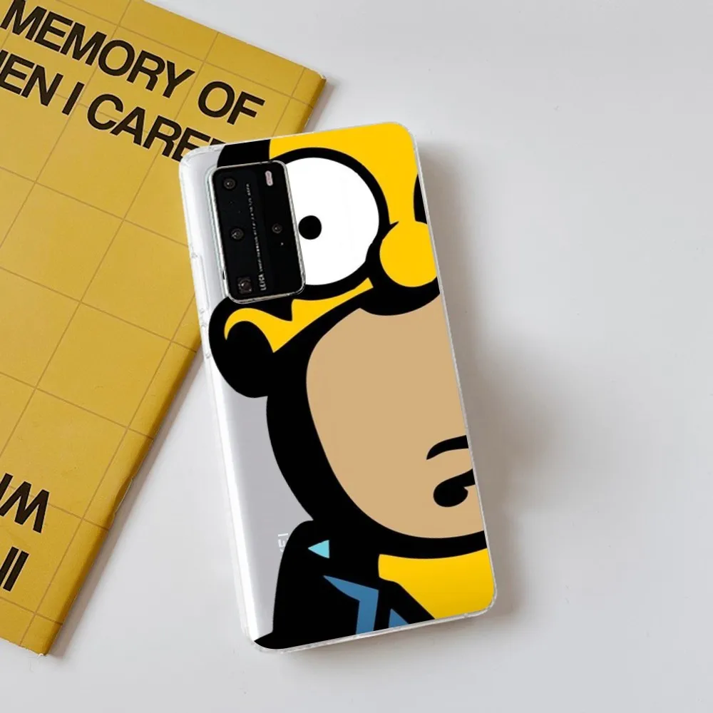 Disney Cartoon Homer S-Simpson  Phone Case for Samsung S10 20 22 23 A10 40 for Xiaomi10 Note10 for Huawei P50 20 Honor60 70