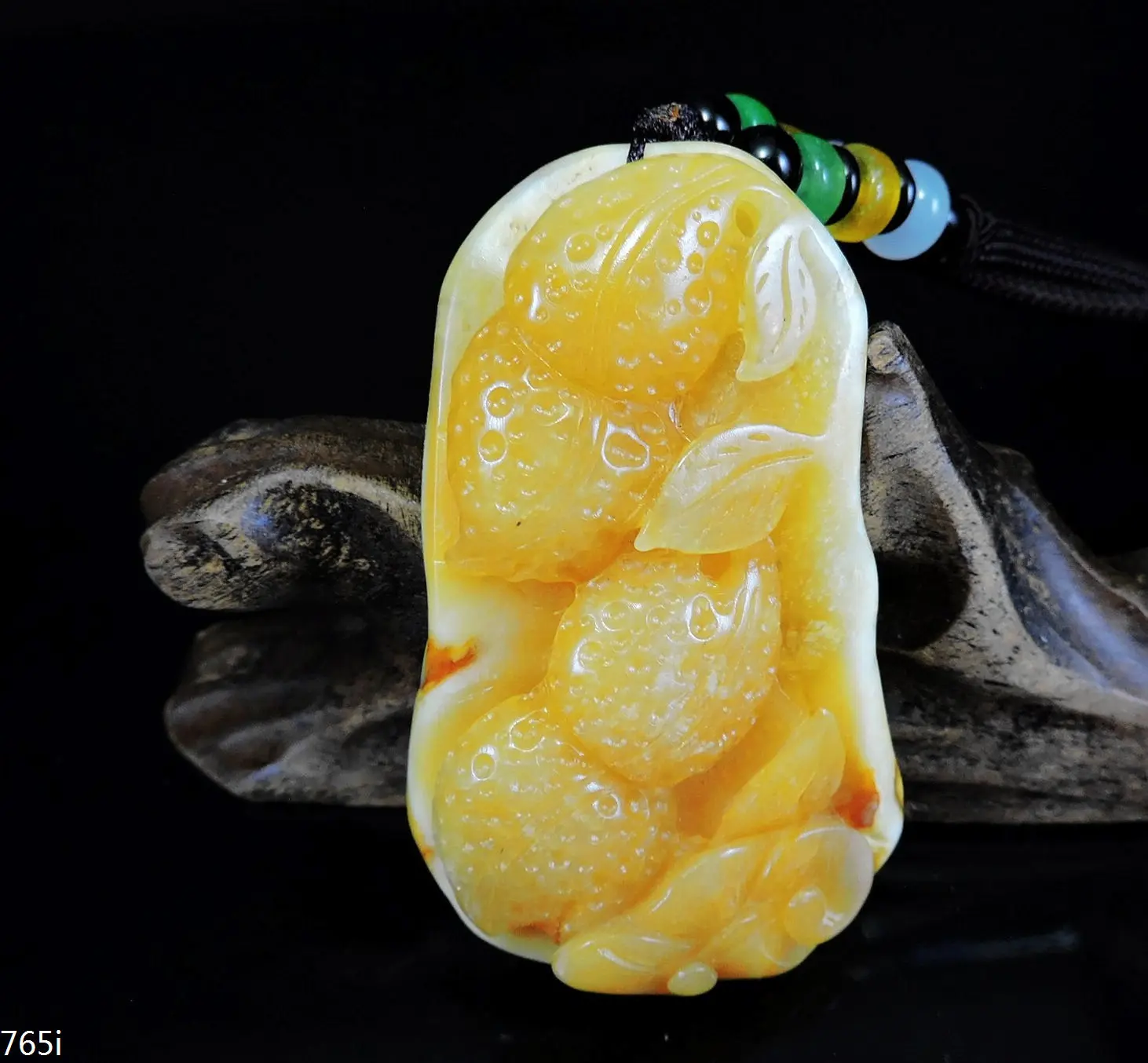 

Jade Jewelry Natural Jade Pendant Necklace Hand-Carved peanut&Ruyi Jadeite Necklace Pendant Gift No Treatment 765i