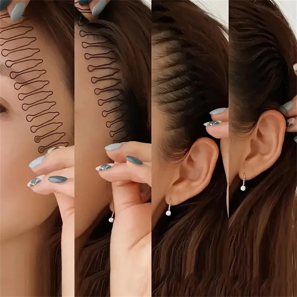 Picture 3: 1pcs Invisible Broken Hair Hairpin Styling Accessories Tiara Tools Roll Curve Needle Bangs Fixed Insert Comb