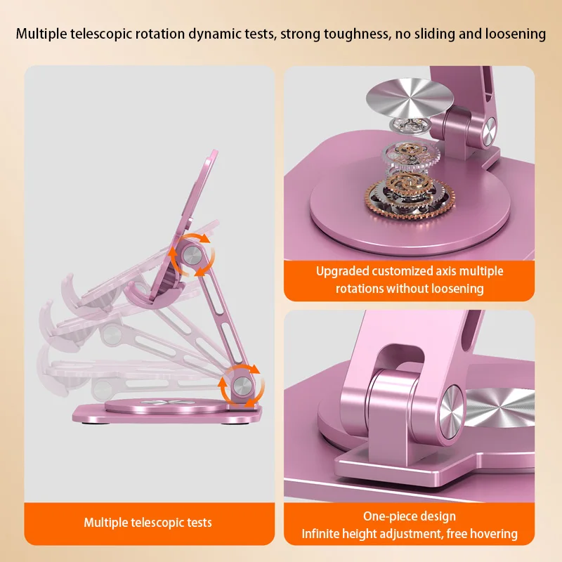 Aluminum Alloy Butterfly Phone Stand Foldable 360 Degree Rotating Adjustable Portable Stand For Desk Tablet And Smartphone 2025