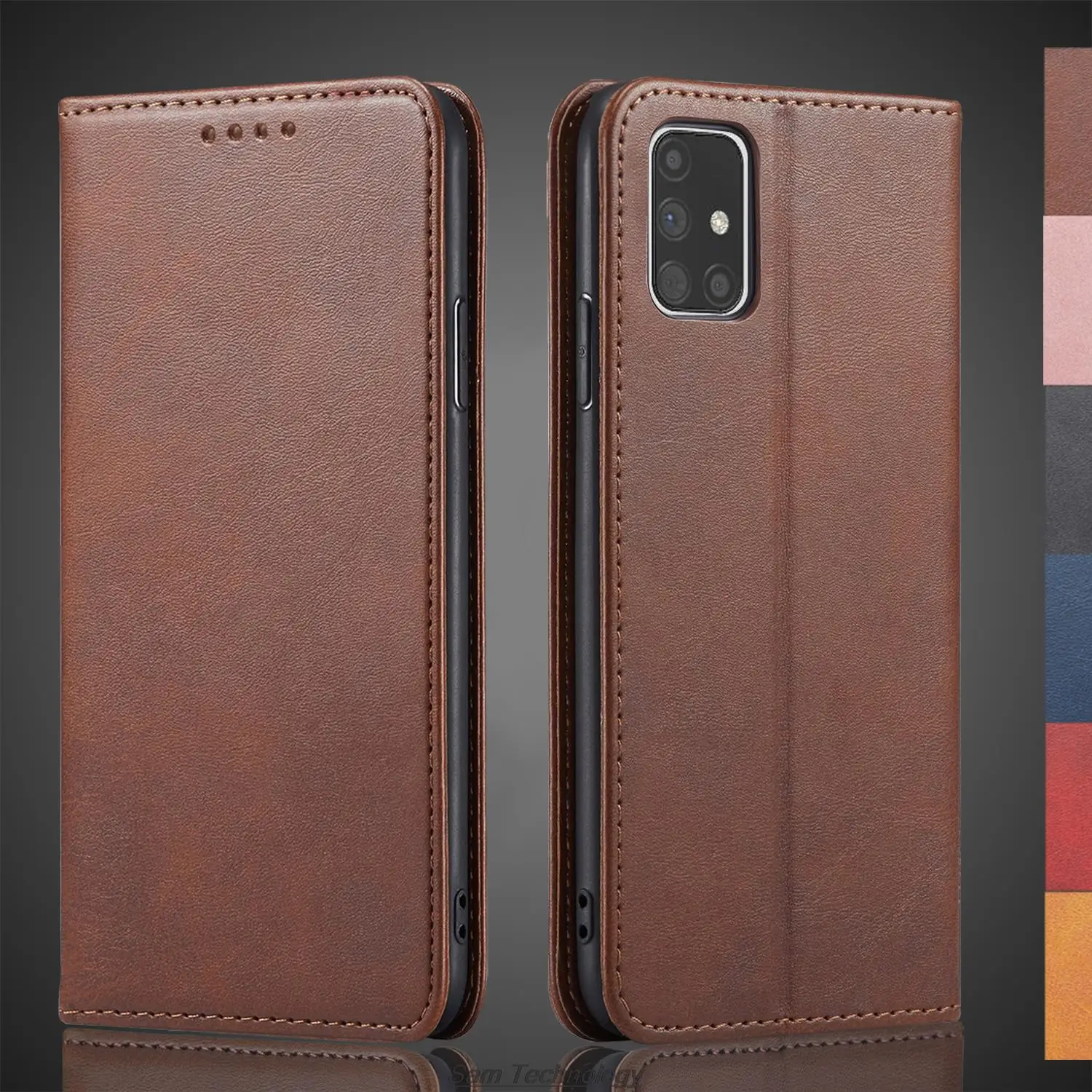 Magnetic attraction Leather Case for Samsung Galaxy M51 Holster Flip Cover Case Wallet Phone Bags Fundas Coque