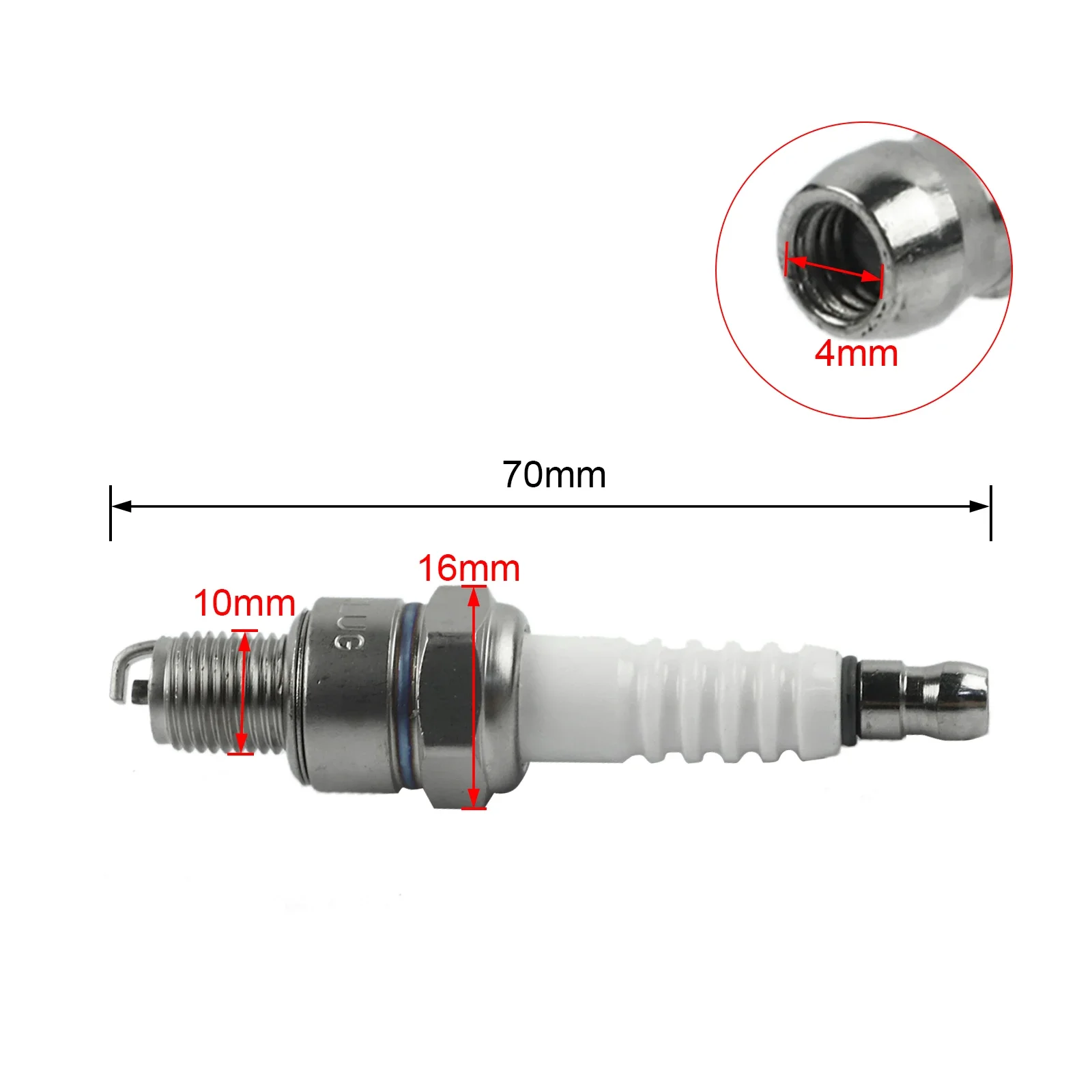 Spark Plug CR7HSA A7RTC A7TC A7RC for GY6 50cc 70cc 90cc 110cc 125cc 150cc XR80R XR100R CRF80F CRF100F TTR125 KLX140 Arctic Cat