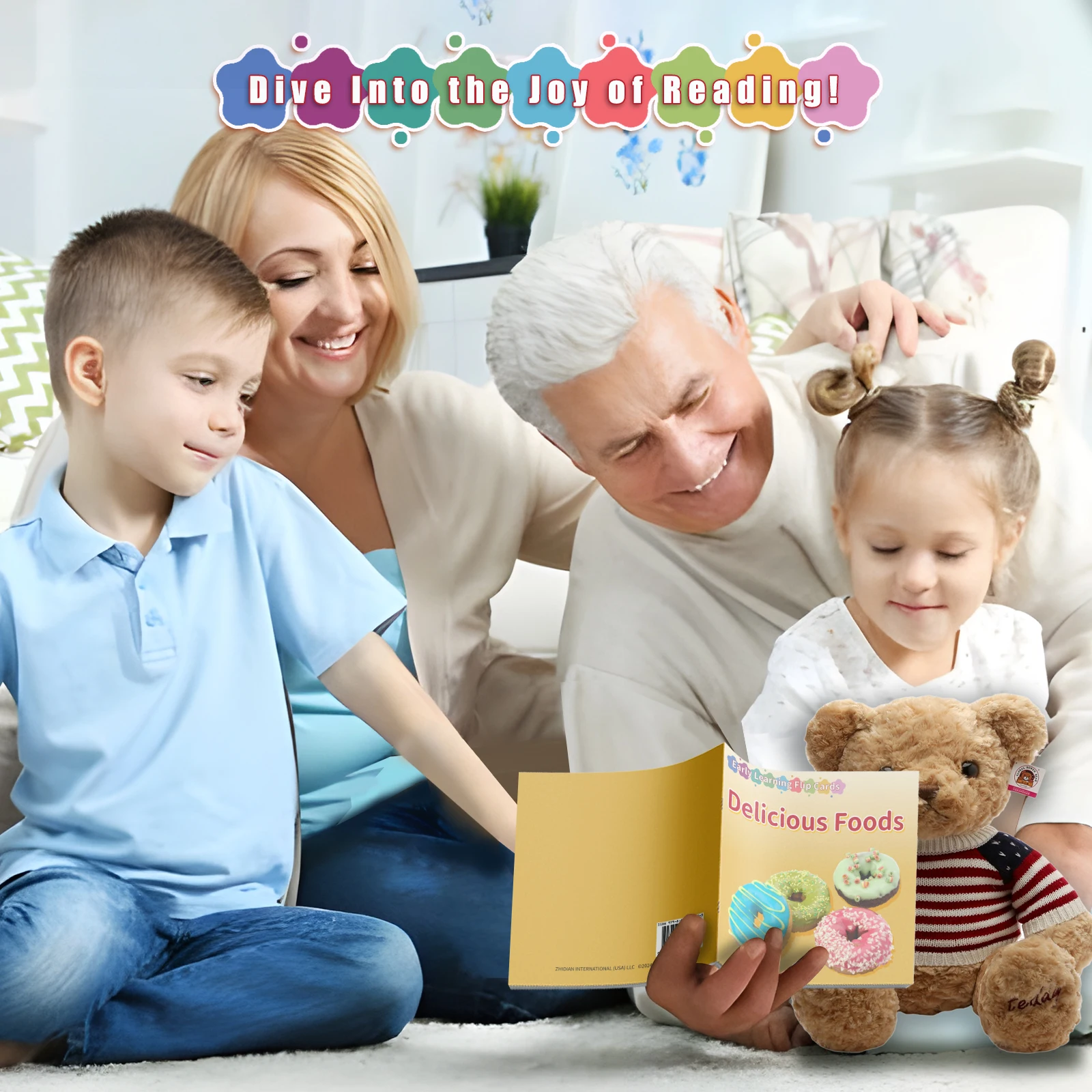 Card Books - Lively Knowledge Card Books for Early Learning, Visually Stimulating Educational Cards