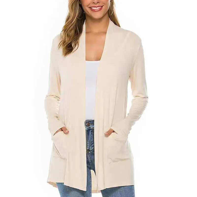 

Men's Knitted Sweater Women's Simple Color Open Cardigan Ci Walk Inner Wear Thiened Coolmax Fiber Collar