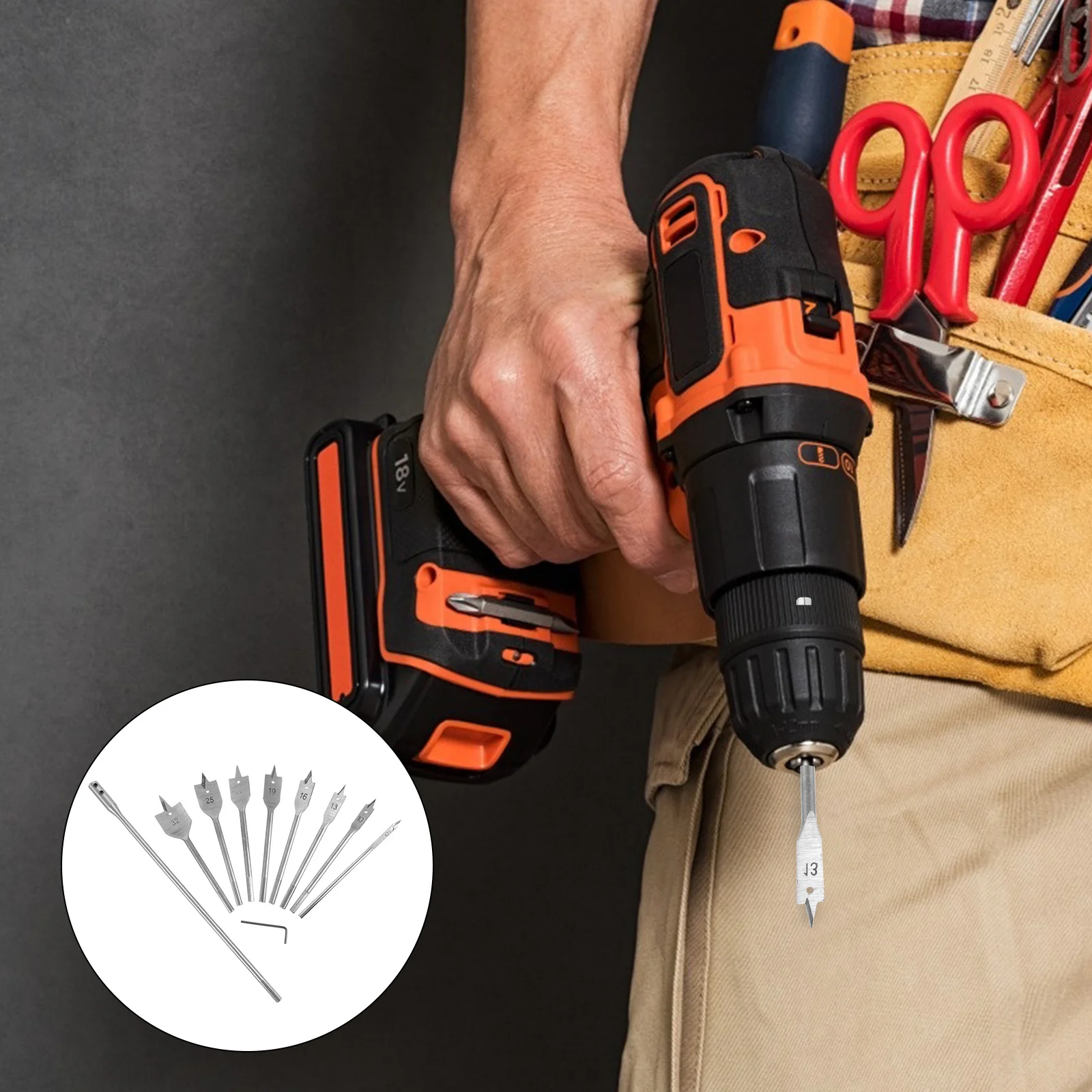 10 szt. Wiertło do drewna z 3 ostrzami, otwornica do drewna, do usuwania sklejki, trwałe narzędzie tnące