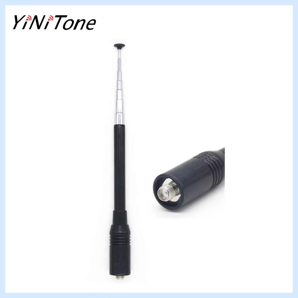 

NA-773 High Gain Telescopic Antenna SMA Female VHF UHF Dual Band For Ham Radio Kenwood BaoFeng UV-5R UV-82 BF-888S