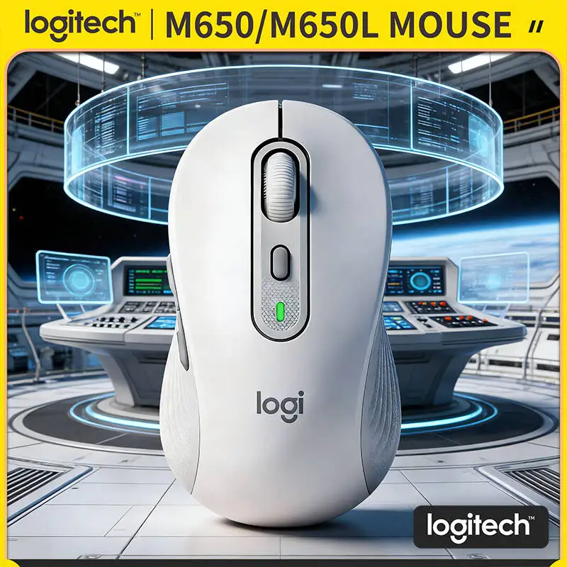 

Беспроводная мышь Logitech M650/M650L — экологичный дизайн, 5 настраиваемых кнопок, отслеживание позиции с разрешением 4000 DPI, срок службы батареи 24 месяца