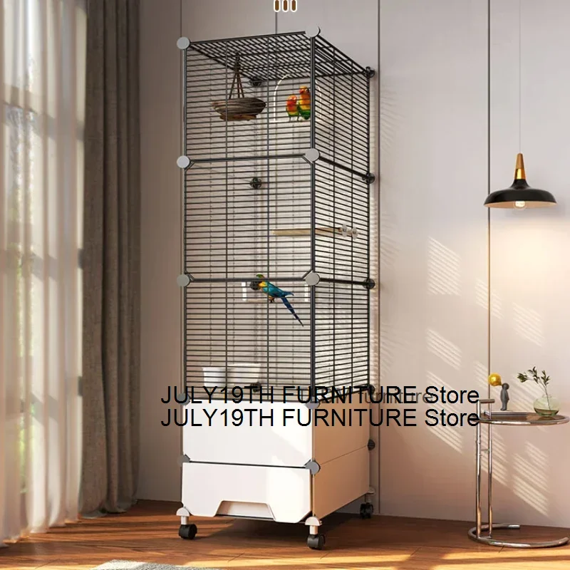 

Rat Accessories Parrot Bird Cage Aviary Rabbit Courtyard Bird Cage Habitat Speciality Jaula Decorativa Pet Products RR50BC