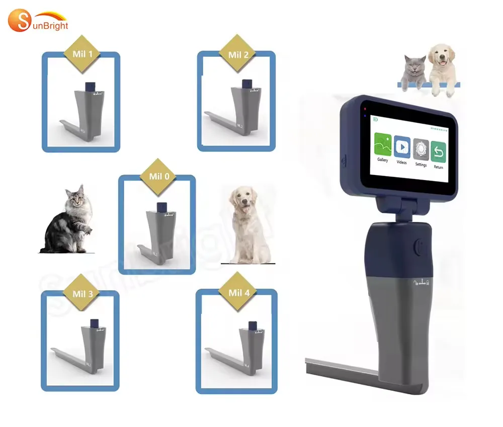 Video laryngoscope for animal pet intubation use with universal screen