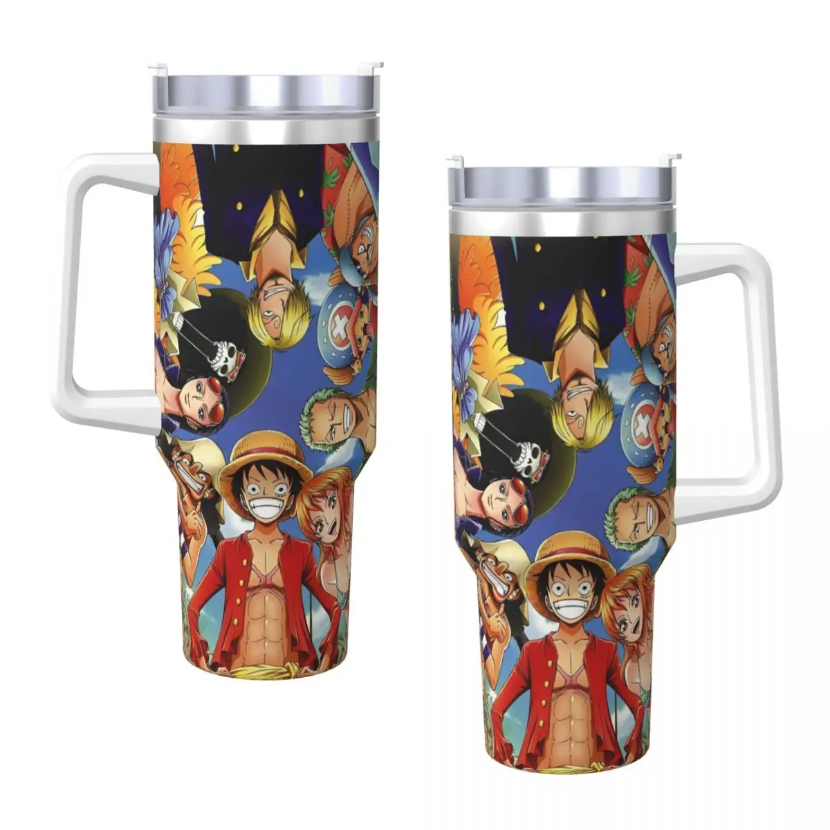 One Anime P-Pieces Stainless Steel Tumbler Travel Mug Cup 40oz Thermal Cups Heat Preservation Cold and Hot Milk Tea Water Bottle