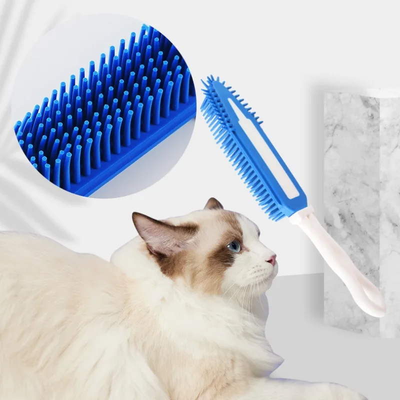 Cepillo de baño para mascotas de silicona suave para masaje_voghion.com