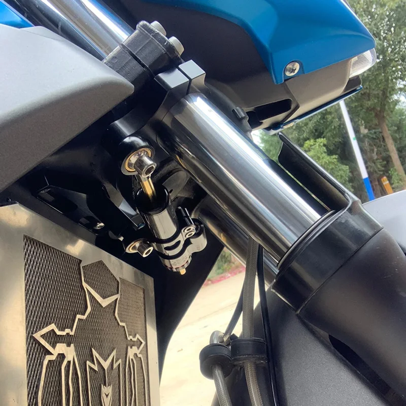 

Fit For CFMOTO 400NK NK400 400 NK 650NK NK650 650 GT Motorcycle Accessories Adjustable Steering Damper Stabilizer Mounting