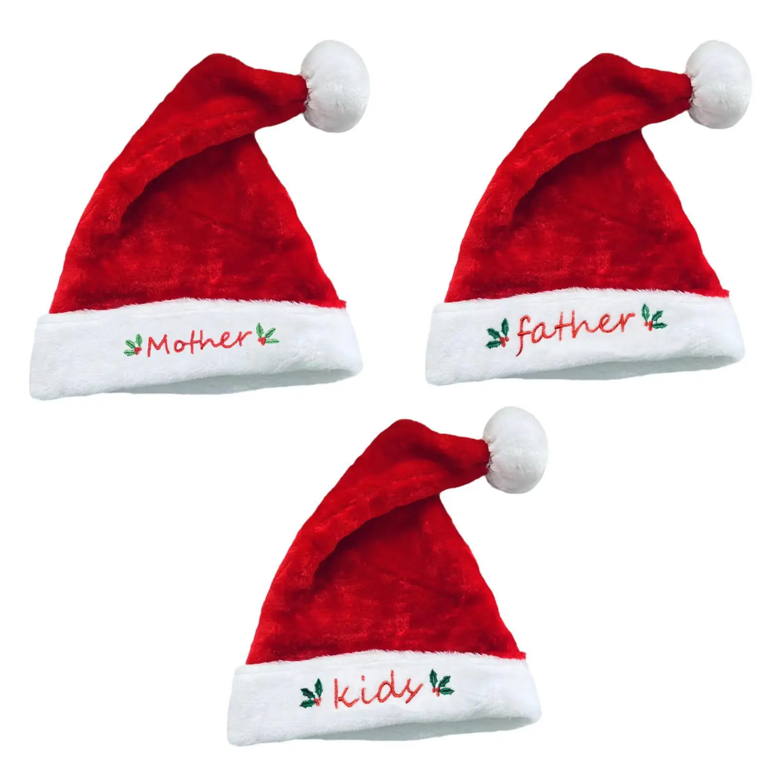 Xmas Holiday Hat Comfort Cute Plush Xmas Cap for Men and Women Warm Hat Props Winter Hat Headwear Short Plush Hat Christmas Cap