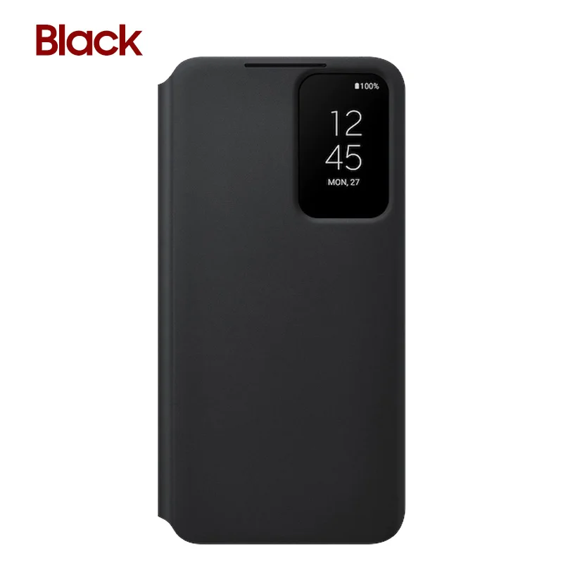 Originele Samsung Galaxy S22 Clear View Smartphone Cover voor Galaxy S22 S-View Flip Cover Schokbestendig EF-ZS901