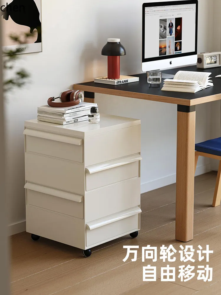 ZML Bedside Cabinet Side Cabinet Mobile Storage Vintage Simple Modern Small Cabinet