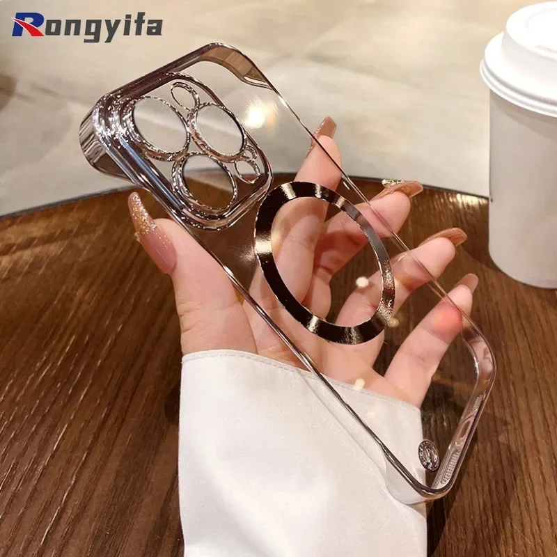 حافظة لهاتف سامسونج جالاكسي S24 S23 Plus S24 + S23 + Ultra S23 FE Note 20 Ultra 10 + 9 حافظة هاتف بسيطة بدون إطار غطاء خلفي شفاف