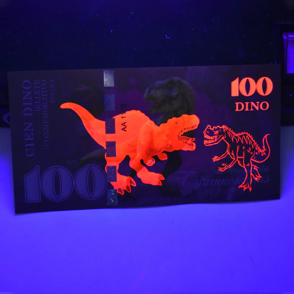 أوراق نقدية ملونة لأموال الديناصورات الإسبانية ، تذكرة نقود ، 1 ، 10 ، 20 ، 50 ، 7.5 ، دينو إسبانا ، أوراق نقدية ورقية ، 5 * لكل مجموعة