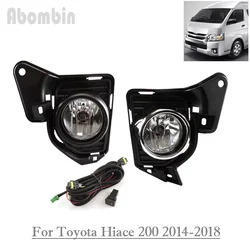 Front Bumper Fog Lamp Daytime Running Fog Light With Wiring Harness Kit For Toyota Hiace 200 2014-2018