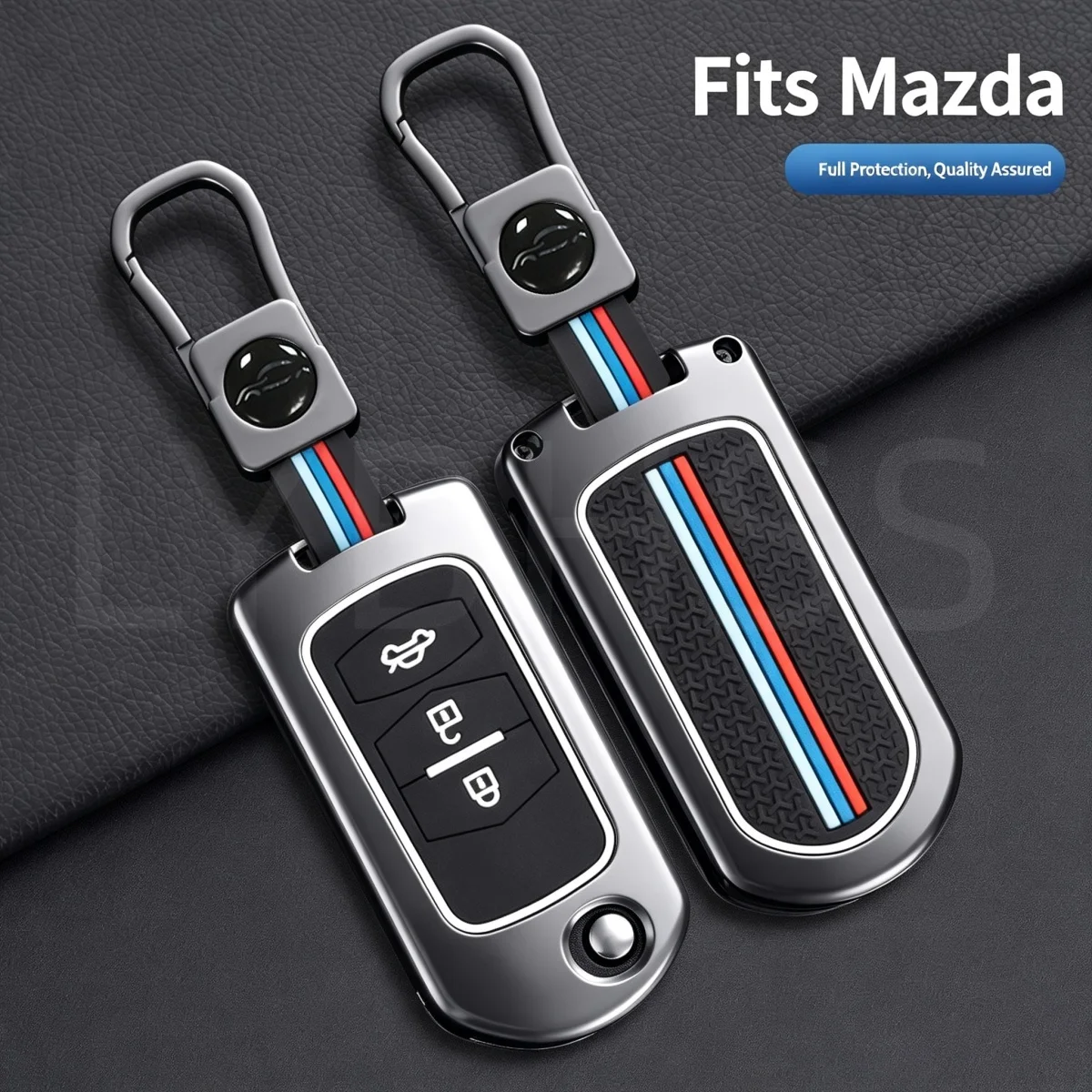 3 Buttons Car Flip Key Case Cover Protective Shell Fob For Mazda 2 3 5 6 8 CX7 CX-7 CX5 CX-5 CX9 CX-9 MX5 MX-5 M6 RX8 RX-8