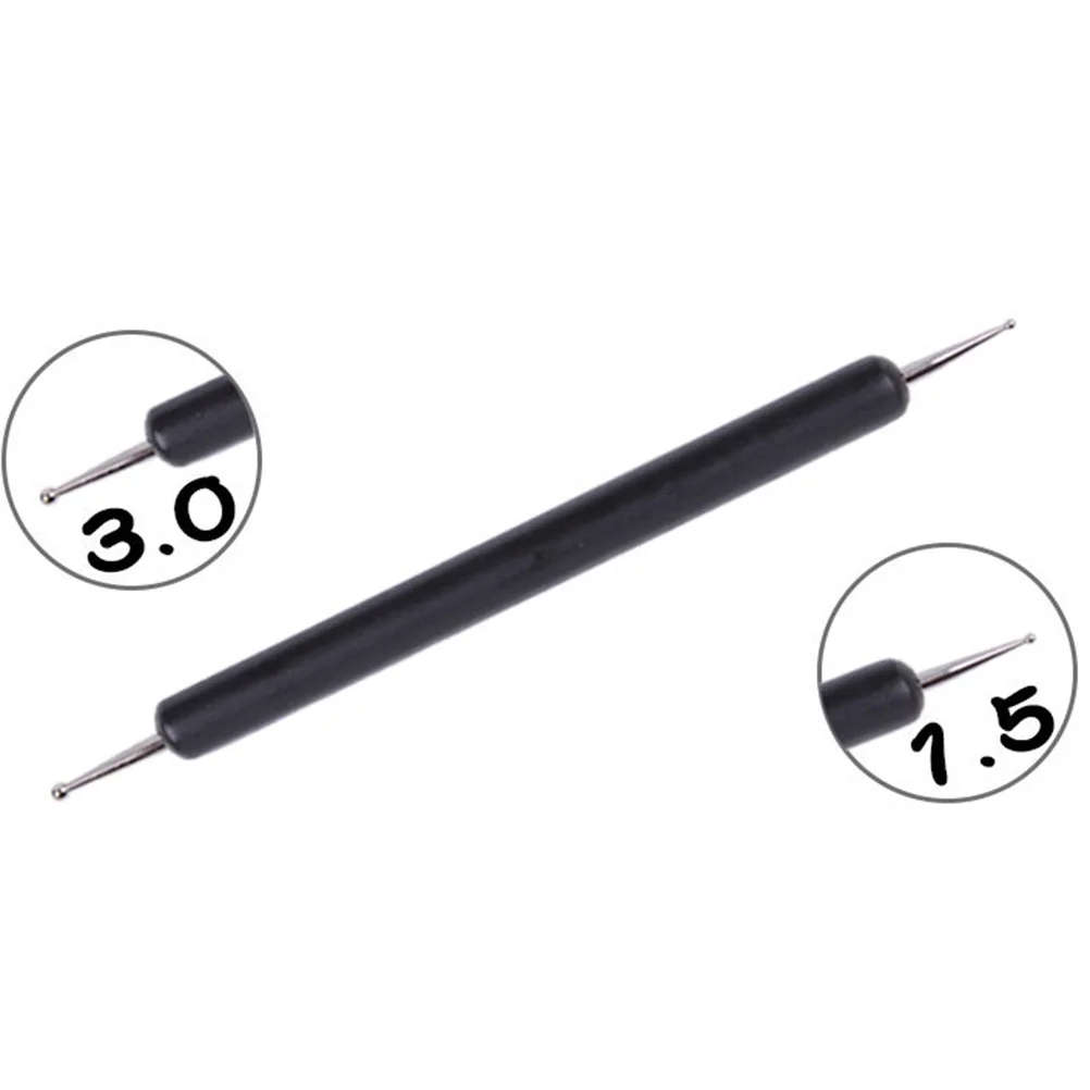 5 Stuks Double-Ended Nail Puntjes Stylus Gereedschap Voor Polymeer Klei Beeldhouwen Embossing Nail Art Balpen Schilderen gereedschap