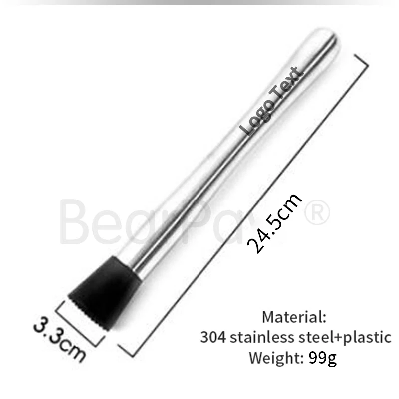 10pcs custom 304 stainless steel popsicle, Personalized engraving milk tea lemon hammer, customized bar cocktail popsicle