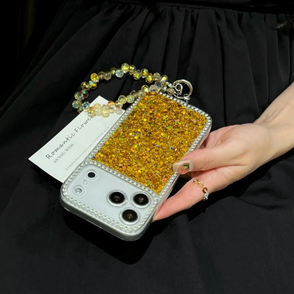 Luxury Bling Glitter Phone Case For Samsung A17 A07 A56 A36 A26 A16 A06 A55 A35 A25 A15 A05 A05S A04S A52S Crystal Chain Pendant