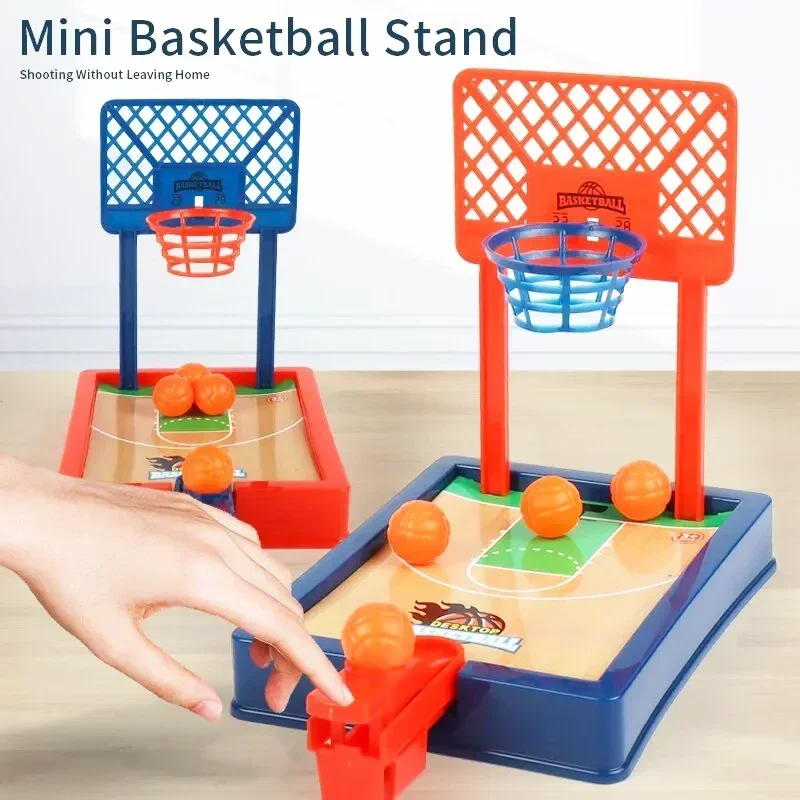 Desktop Basketball Game Finger Sports Competition Toy Finger Basketball Mini Shooting Machine Portable Desktop Game Toy Gifts