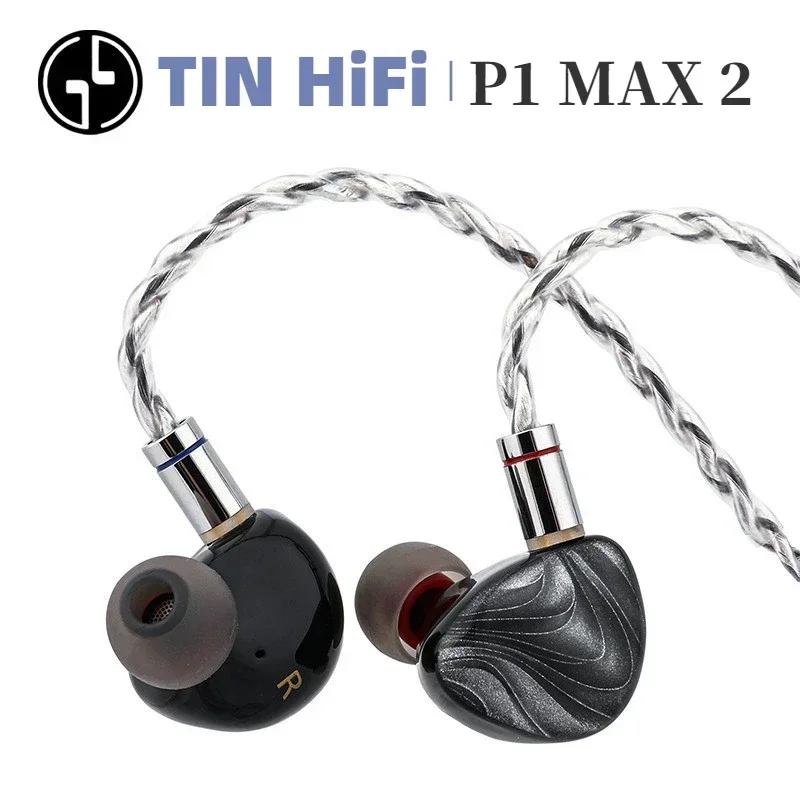 TINHIFI P1 MAX II HIFI in-Ear Earphones 14.2 MM Planar IEMs Wired Earbuds for Audiophiles Musicians