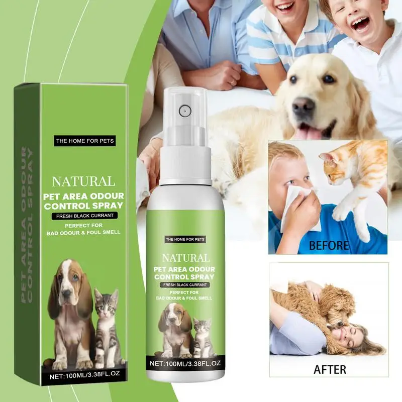 Dog Spray Deodorizer Perfume 100ml Pet Odor Deodorizer For Smelly Dogs Pet-Friendly Dog Perfume Odor Eliminator To Combat Smelly