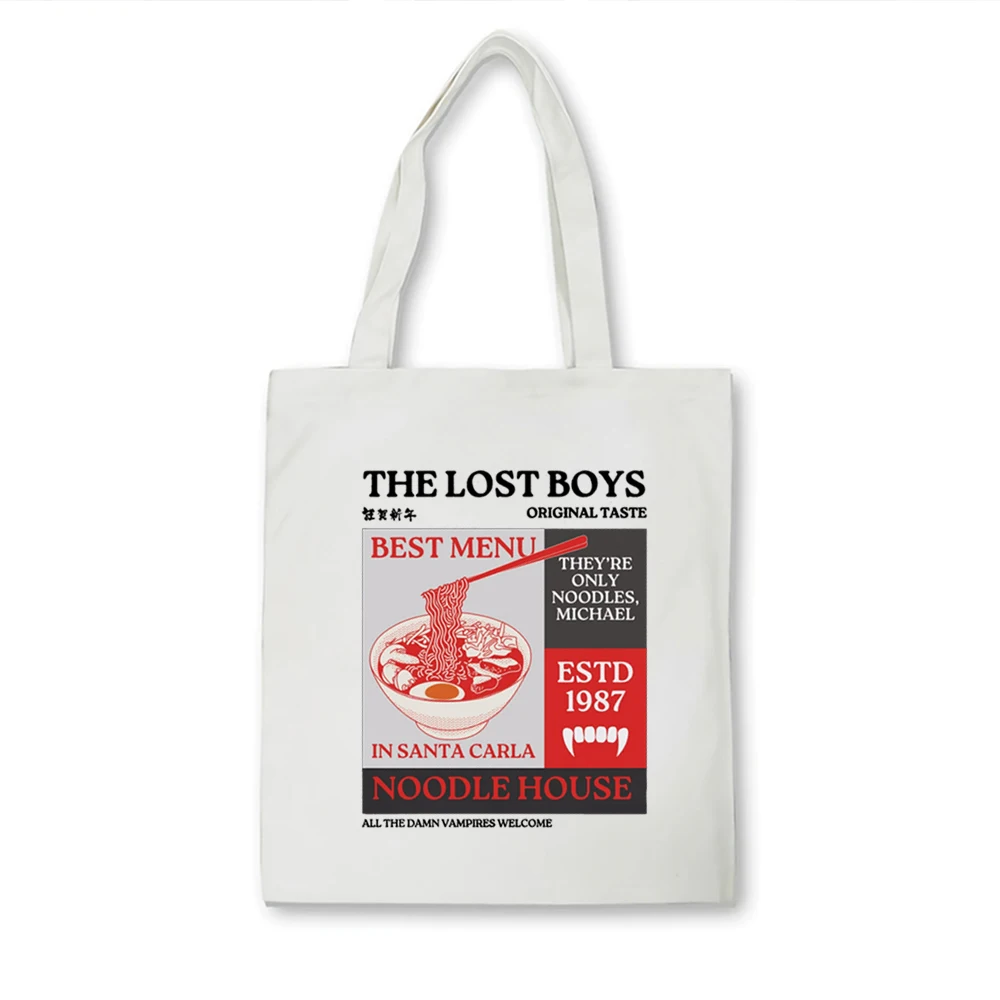 The Lost Boys Movie tote bag Retro Horror Movie Graphic canvas bag Kiefer Sutherland Commuting shoulder bag gift for movie lover