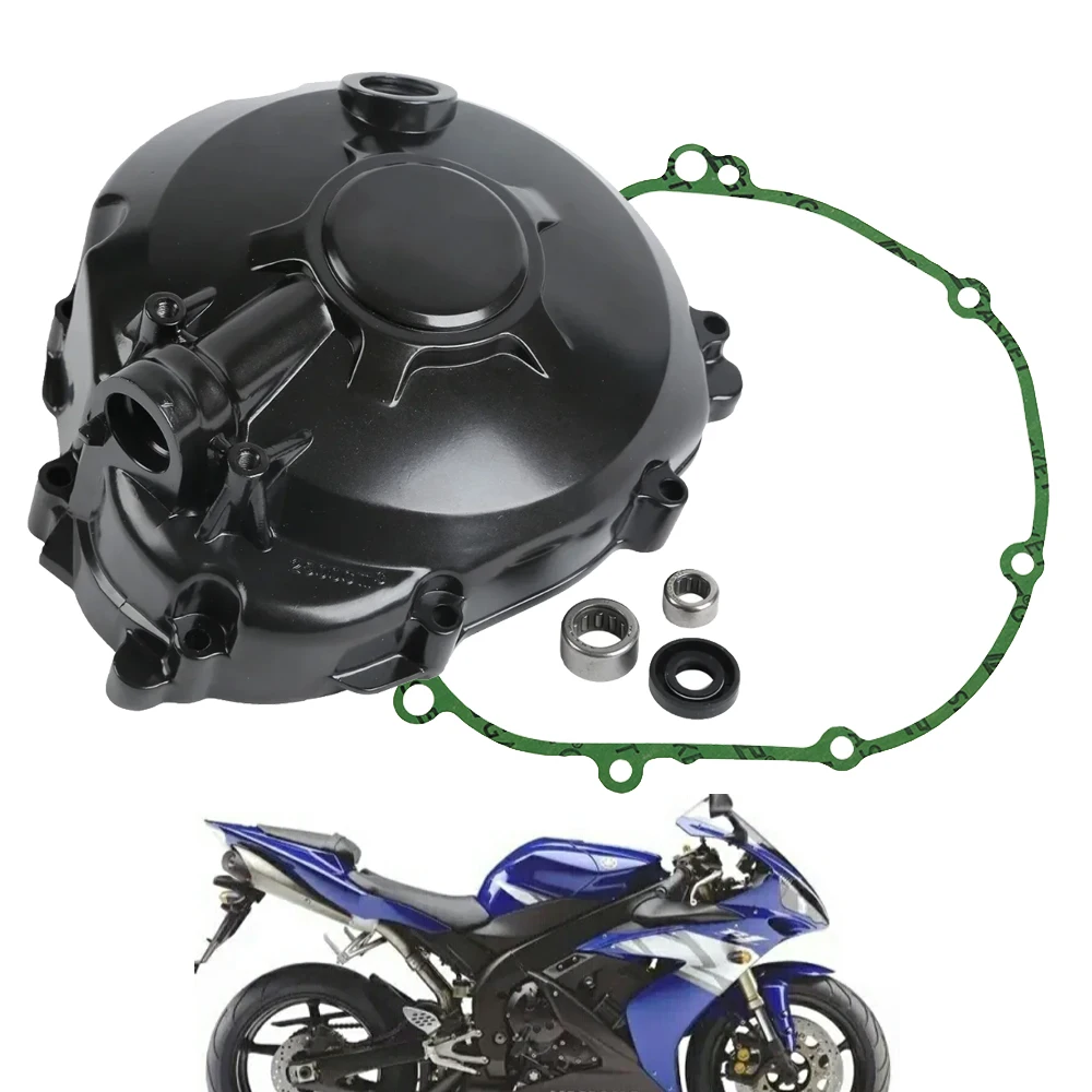 

Motorcycle Aluminum Right Side Engine Clutch Crankcase Stator Engine Cover W/ Gasket For Yamaha YZF R1 YZFR1 YZF-R1 2004-2006