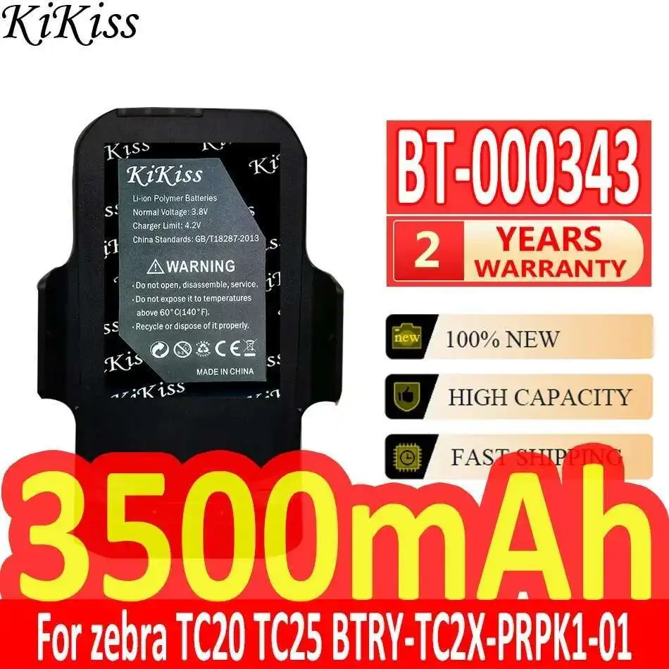 

3500mAh BT-000343 For Zebra TC20 TC25 Btry-TC2X-PRPK1-01 BTRYTC2XPRPK101 High-Efficiency Portable Terminal Device Battery
