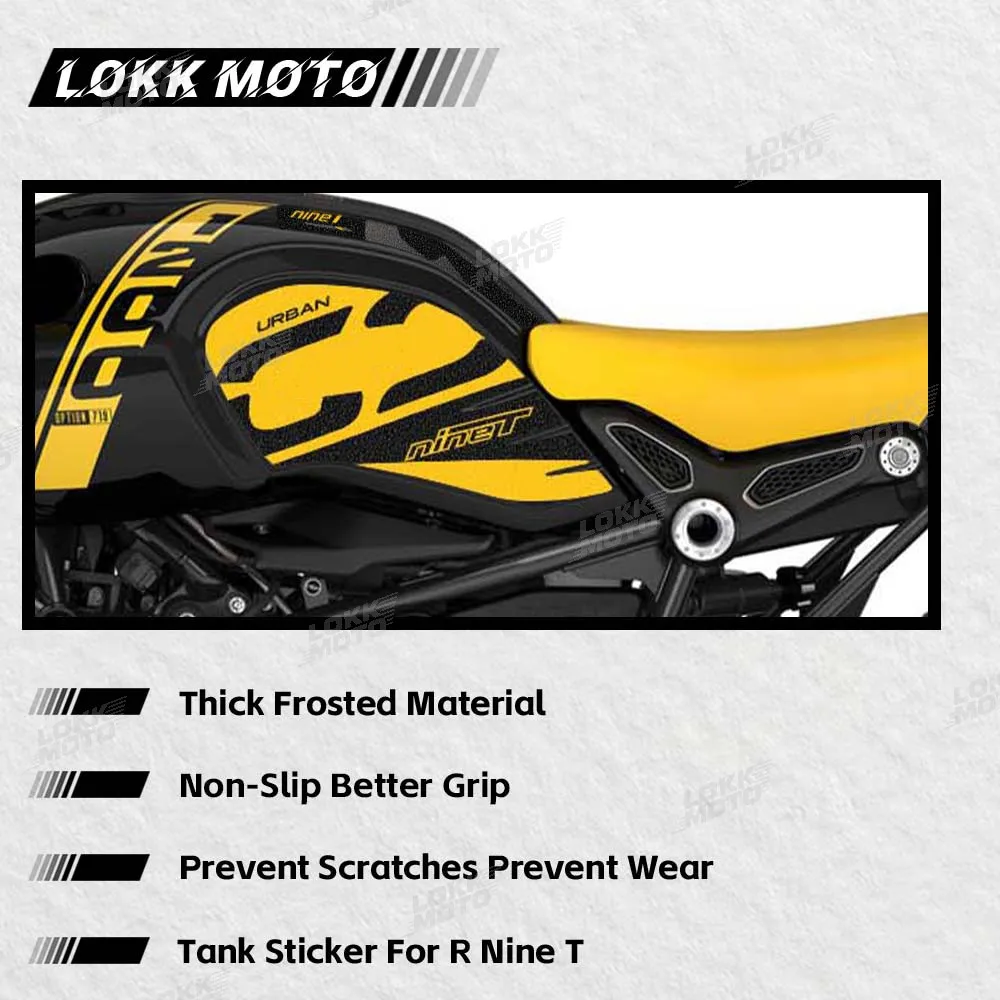 Retro Motorcycle Frosted Side Fuel Tank Pad Sticker Protect Decals Anti-Scratch Waterproof For R NineT Pure R NineT Scrambler