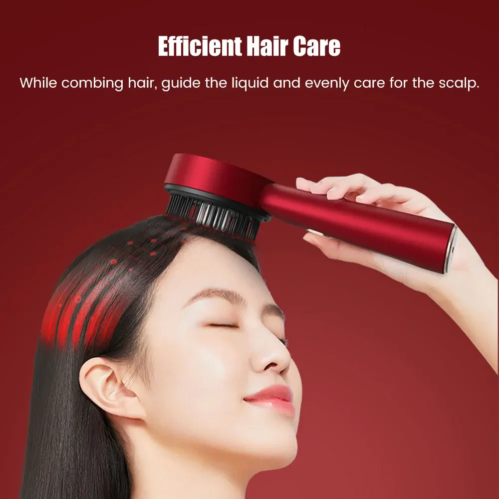 Electric Head Scalp Massage Brush Shiatsu Hair Scalp Massager Laser Comb for Scalp Hair Essence Oil Applicator Deep Muscle Relax