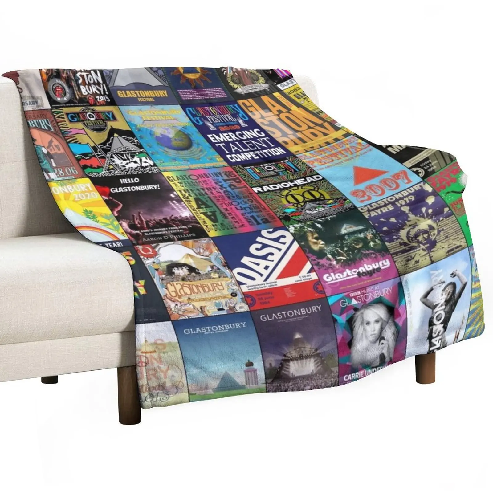 

Glastonbury Festival Throw Blanket Softest Blanket Kid'S Blanket For Sofa Thin