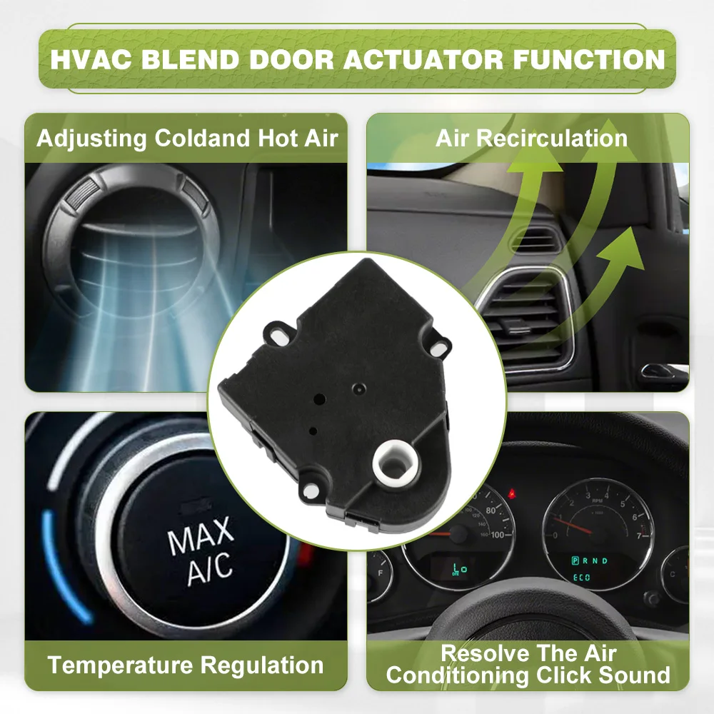

HVAC Heater Blend Door Actuator For For Buick Cadillac Chevrolet GMC Oldsmobile 15-71845 16124922 89018356