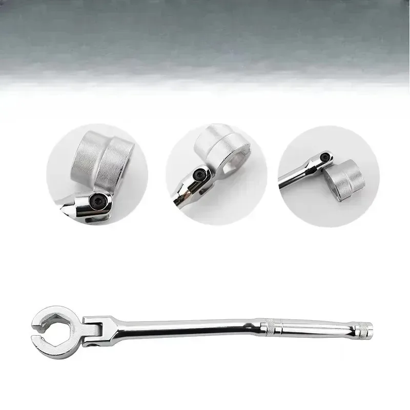 

Новый автомобильный датчик кислорода Accs, гаечный ключ с гибкой головкой, регулируемая гаечная головка для 22 мм 7/8 дюймов, сверхмощный, простой в установке инструмент для снятия