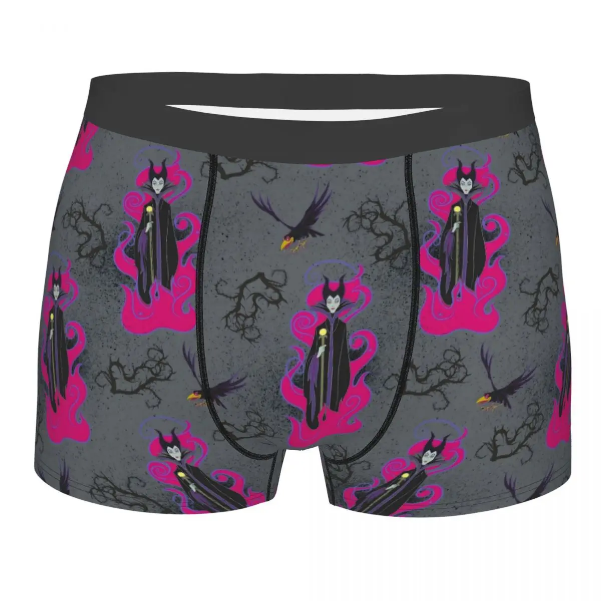 

Custom Novelty Maleficent Anime Cartoon Boxers Shorts Panties Men's Underpants Stretch Briefs Underwear