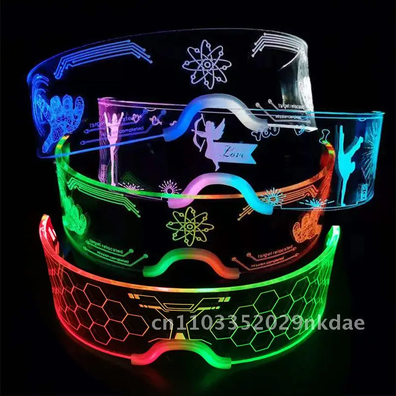 

Bossepunk Style Party Glasses Acrylic Internet Celebrating Funny Luminous Didi Scout Glasses