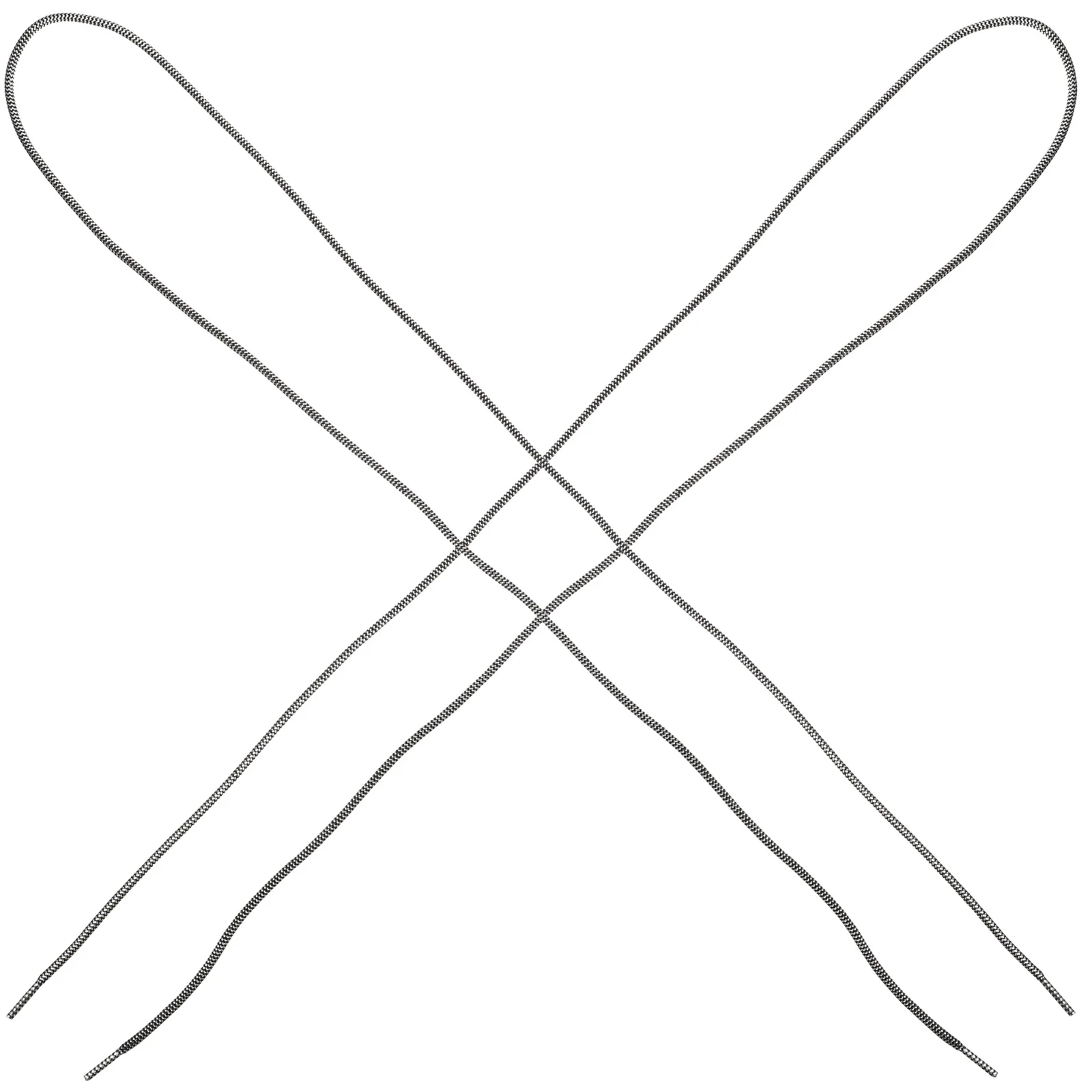 

1 Pair Metal Wire Shoe Laces Round Replacement For Sneakers Sports Shoes Decorative Accessories High Density Durable