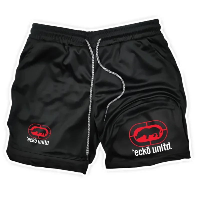 

Мужские шорты для бега 2-в-1, двухслойные спортивные шорты, дышащие, быстросохнущие, для фитнеса, тренировок, бокса, новый стиль