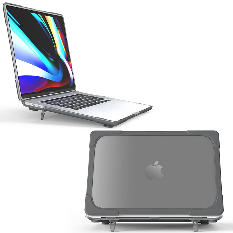 Case For Apple MacBook Pro 16 inch 2019 A2141 Laptop Case Kickstand Holder Anti-scratch Shockproof Protective NoteBook Cover