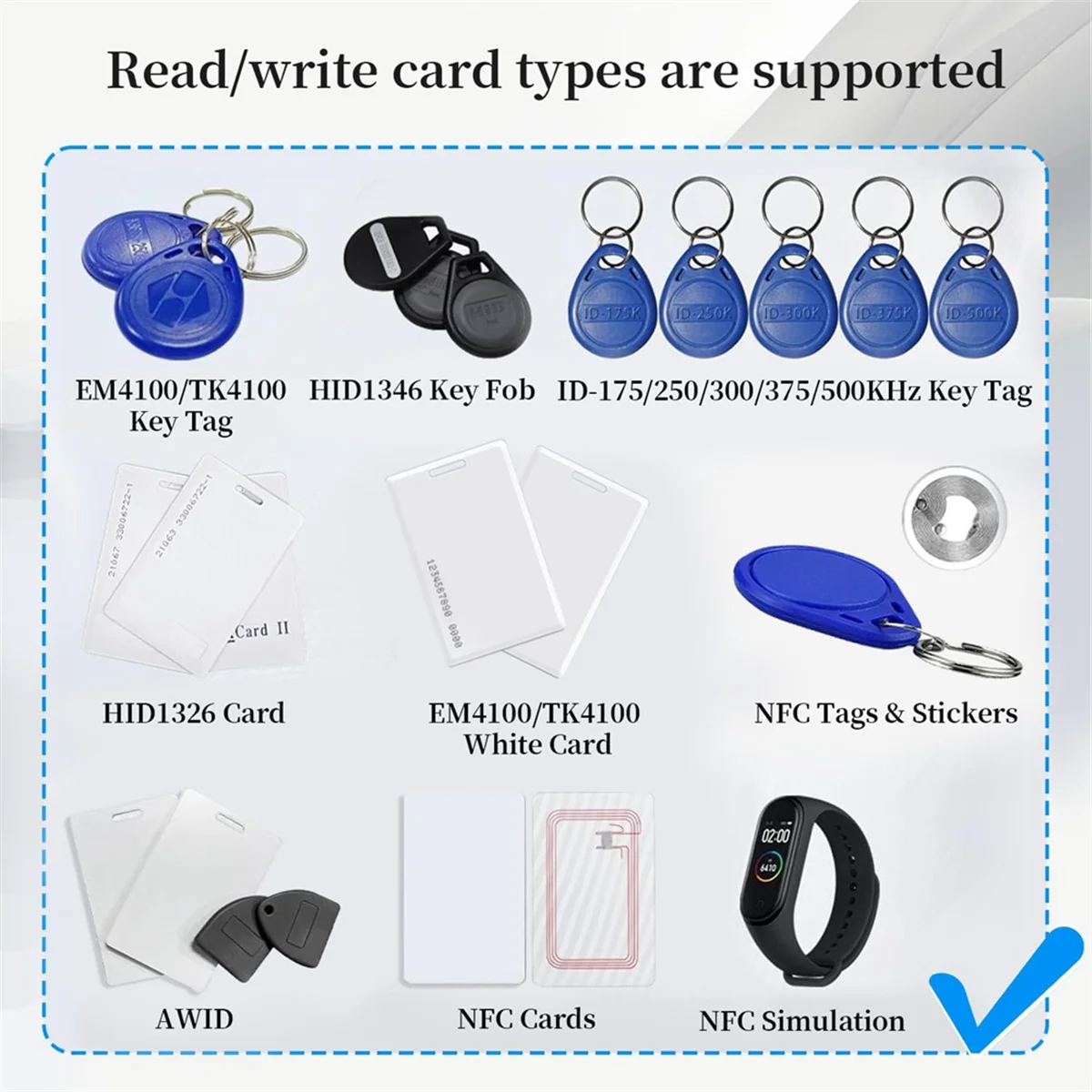 A83Z RFID Reader Writer X7 RFID Copier Frequency Smart Card Reader ID IC Elevator Card RFID Writer for Access Control System