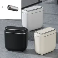 Smart Sensor Trash Can Electronic Automatic Household Bathroom Toilet Waterproof Narrow Seam Storage Bucket Smart Home Trash Bin