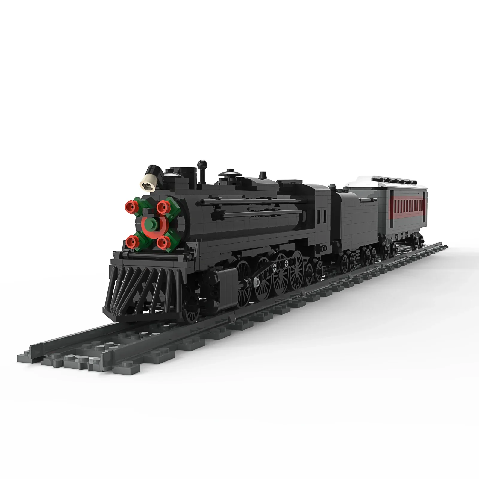 

MOC Polar Express Steam Train Christmas Snow Building Block High-Tech Track Railway Vehicle Bricks Birthday Gifts Toys Children